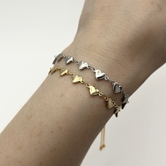 Pulseira Corrente Love Bold Mini Prata na internet