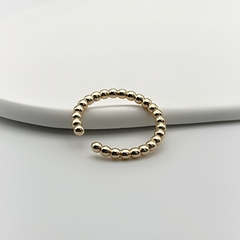 Anel Bolinha Slim Charme Dourado