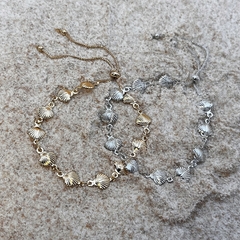 Pulseira Corrente Concha Delicada Dourado na internet