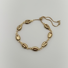 Pulseira Corrente Búzios Delicado Dourado na internet