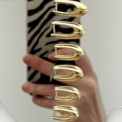 Brinco Argola Gota Liso P Dourado - My.Lily Store