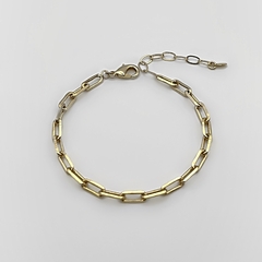 Pulseira Corrente Elos Retângulo Cartier Dourado - comprar online