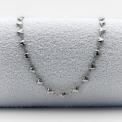 Colar Corrente Love Bold Mini Curto Prata - comprar online