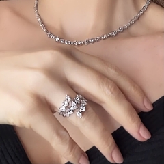 Anel Drop Shine Zircônia Prata - comprar online