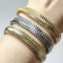 Pulseira Malha Fita Snake Metal Média Dourado na internet