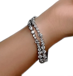 Pulseira Riviera Drop Shine Zircônia Prata na internet