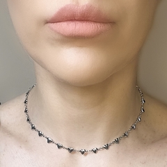Colar Corrente Love Bold Mini Curto Prata - My.Lily Store
