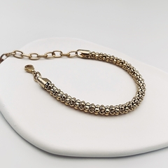 Pulseira Corrente Elos Mini Balls Dourado - comprar online