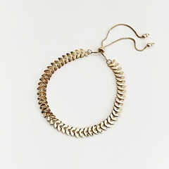 Pulseira Corrente Tulipa Vazada Dourado - comprar online
