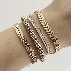 Pulseira Corrente Elos Mini Balls Dourado na internet