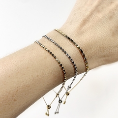 Pulseira Mini Bolinha Charme Dourado - comprar online