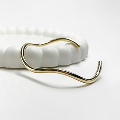 Bracelete Ondas Orgânico Dourado