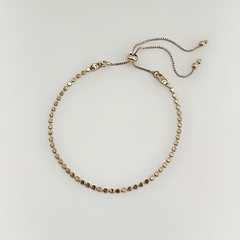 Pulseira Mini Bolinha Charme Dourado
