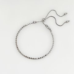 Pulseira Mini Bolinha Charme Prata