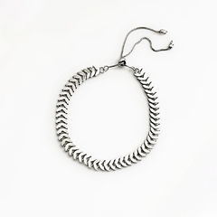 Pulseira Corrente Tulipa Vazada Prata - comprar online