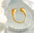 Anillo dorado acero inoxidable C604