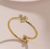 Anillo ajustable corazón brillante 2U5