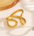 Anillo encuentro dorado C677 - comprar en línea