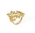 Anillo dorado olivo acero inoxidable C691