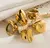 Anillo chunky dorado acero inox - Michelle - Jewelry
