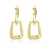 Aretes cuadro dorado 1T5