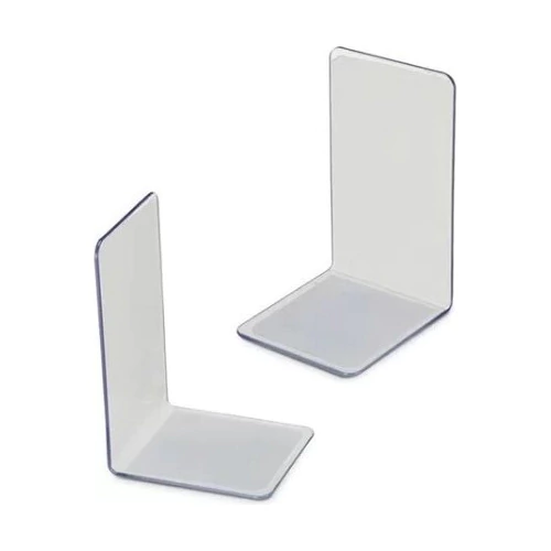 Bibliocanto Cristal Suporte Apoio Livro Aparador Lateral Par