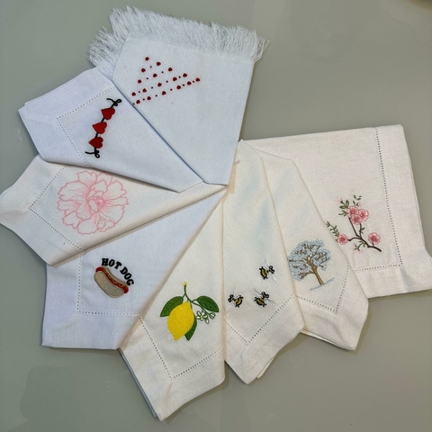 Guardanapos Bordados Elegantes