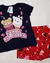Conjunto blusa com short saia.