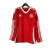 Camisa Internacional I 25/26 manga longa - Torcedor Adidas Masculina - Vermelha com detalhes em branco