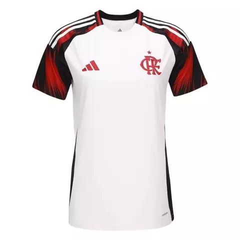 Camisa Flamengo II 25/26 Torcedor - Feminina Branca