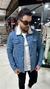 JAQUETA JEANS ESCURA FORRADA KAWIPII - comprar online