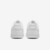 Tênis Nike court vision branco com branco sola baixa