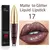 Diamante brilho labial gloss maquiagem 15 núcleos fosco-mudando líquido imperm