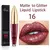 Diamante brilho labial gloss maquiagem 15 núcleos fosco-mudando líquido imperm na internet