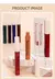 QIBEST-Sexy Red Matte Lip Gloss para mulheres, duradouro, batom líquido de velu na internet