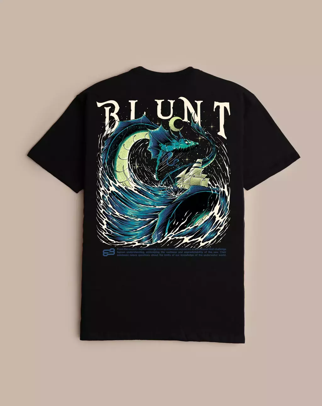 CAMISETA PLUS-SIZE LEVIATHAN - PRETO
