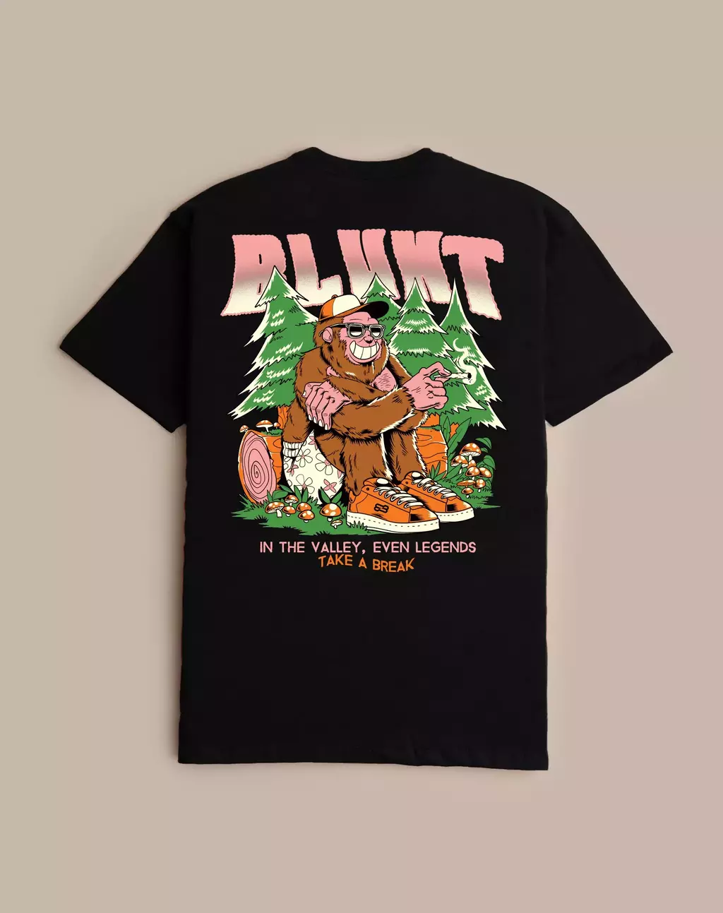 CAMISETA BLUNT PREMIUM BIG FOOT - PRETO