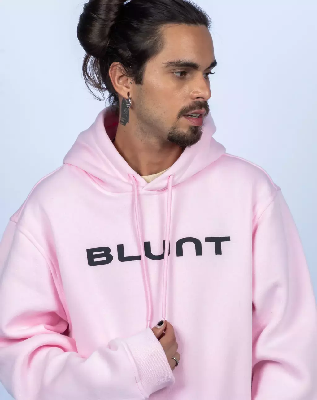 MOLETOM BLUNT CANGURU HULL - ROSA BEBE