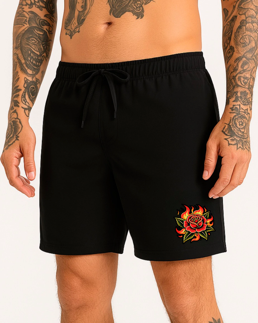 Short Táctel Old School 'Rose on fire'