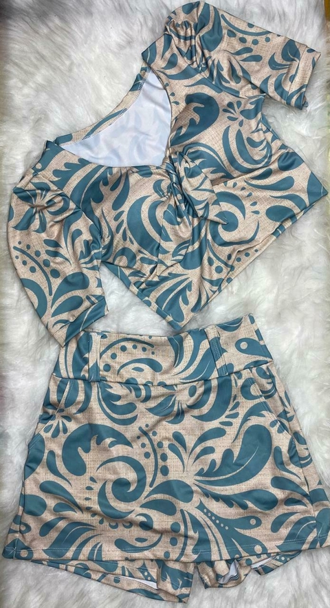 Conjunto Short Saia e Cropped - comprar online