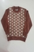 Suéter Jacquard Gola Redonda Tricô Kids
