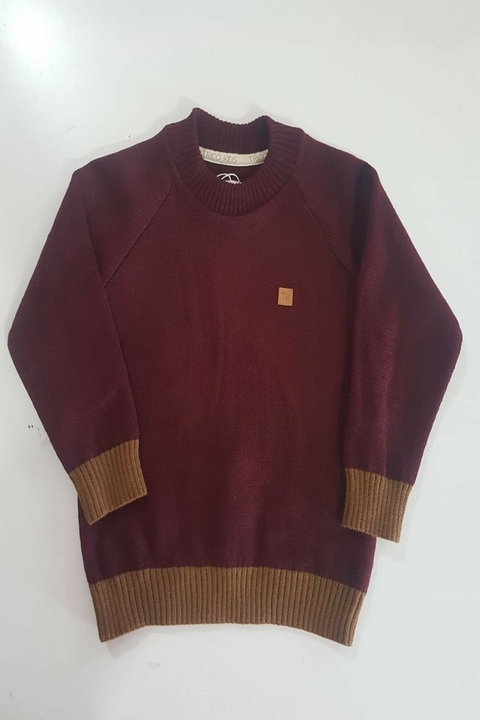 Suéter Manga Raglan Lisa Tricô Kids