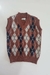 Colete Jacquard Losango Tricô Kids