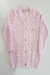 Cardigan Trabalhado Folhas Tricô Kids