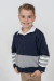 Blusa Gola V Listrada Tricô Kids Texturizada - loja online