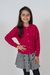 Cardigan Textura Transpasse Tricô Kids