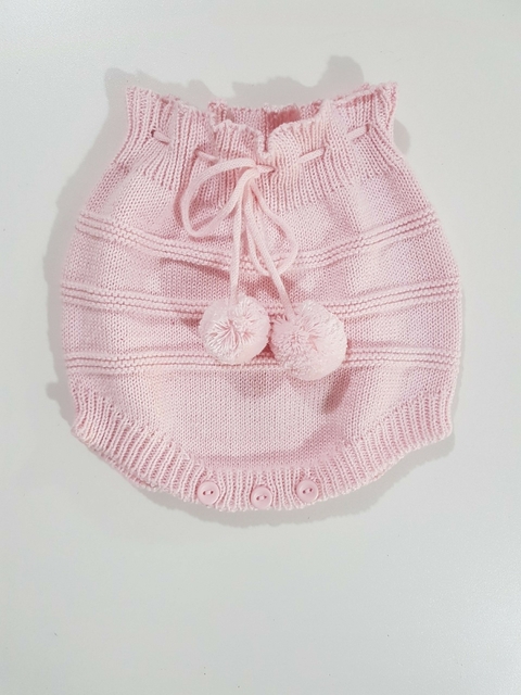 Tapa Fralda Trabalhado Baby Tricô Kids