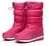 Botas de Inverno de Alta Resistência Forrada em Lã com Plataformas Antiderrapantes - comprar online