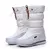 Botas de Inverno de Alta Resistência Forrada em Lã com Plataformas Antiderrapantes - NobreAndar