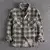 Camisa Maculina Xadrez Retrô Americana de Manga Longa Flanelada - comprar online